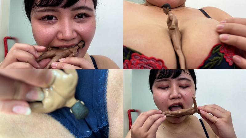 みのりちゃんがM男人形を唾液たっぷり舐めまわす[h_1651bwd0100007]